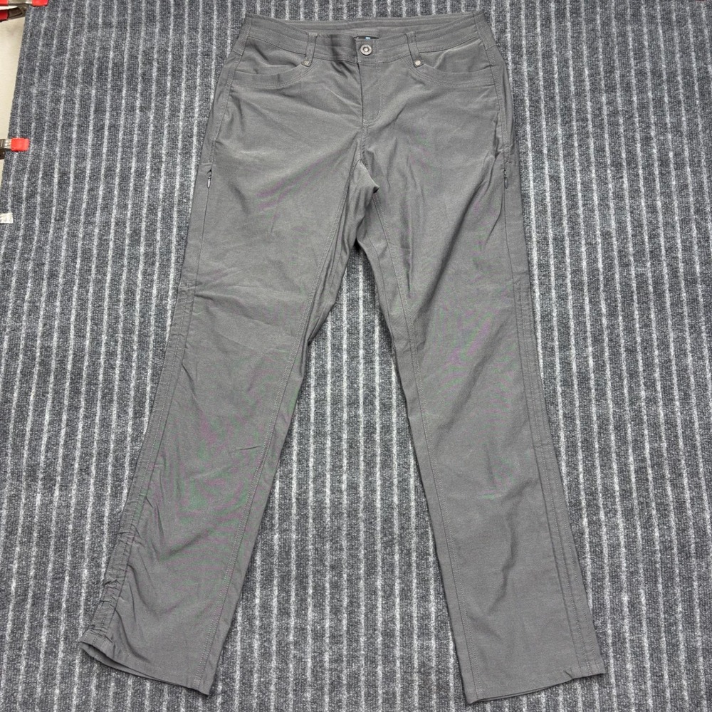 Kuhl Womens Hiking Pants Size 8 Reg Gray Straight Leg Outdoor Stretch Utility